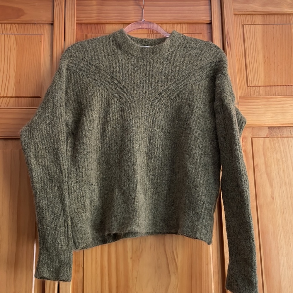 Madewell Green Wool Sweater